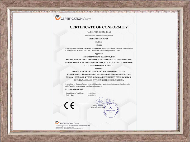 CE marking certificate