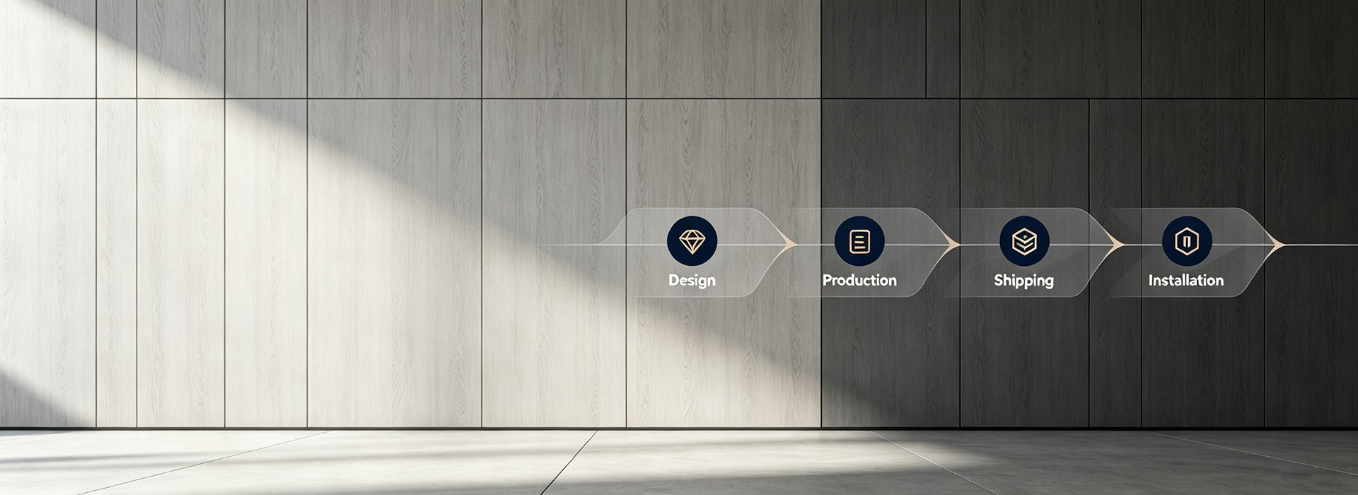 LeadFlow wall panel application in a modern residential living room