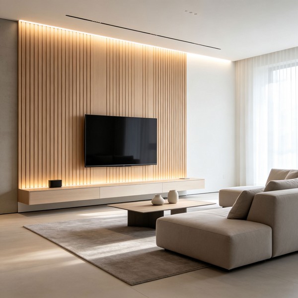 WPC fluted wall panel in stock