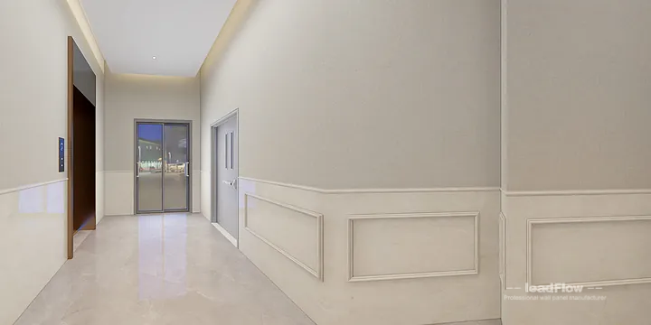 WPC Wall Cladding Hotel Case Study in Nanchang | Elegant Corridor in Donghu District, Nanchang, China - photo 1
