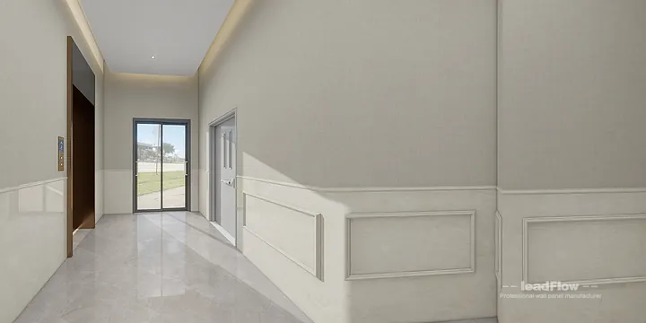 WPC Wall Cladding Hotel Case Study in Nanchang | Elegant Corridor in Donghu District, Nanchang, China - photo 2