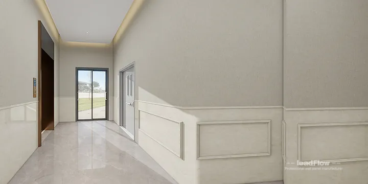 WPC Wall Cladding Hotel Case Study in Nanchang | Elegant Corridor in Donghu District, Nanchang, China - photo 3