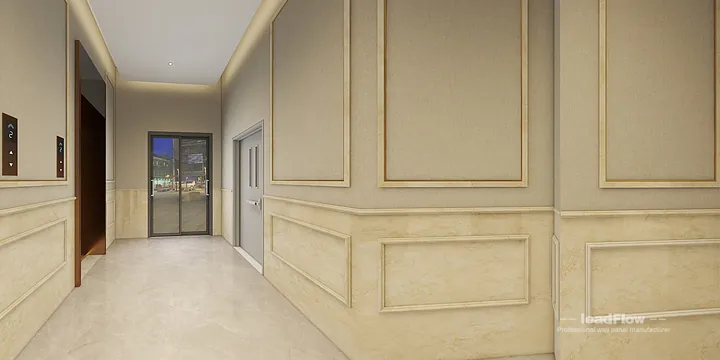 WPC Wall Cladding Hotel Case Study in Nanchang | Elegant Corridor in Donghu District, Nanchang, China - photo 4