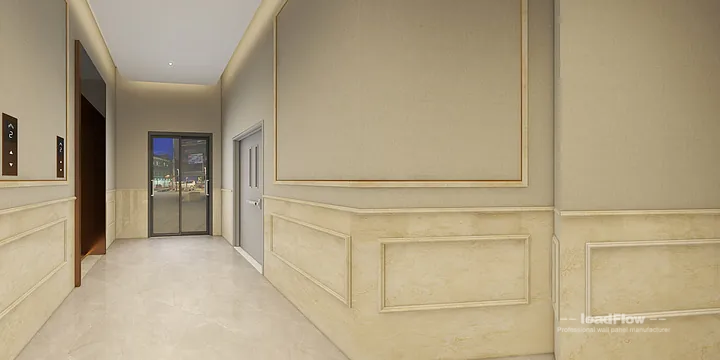 WPC Wall Cladding Hotel Case Study in Nanchang | Elegant Corridor in Donghu District, Nanchang, China - photo 6