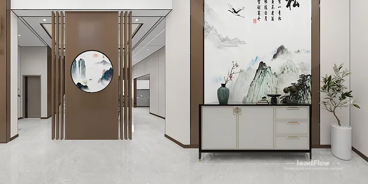 Hangzhou Villa Wall Panel Design | WPC Wall Cladding Premium Interior in Shangcheng District, Hangzhou, China - photo 11