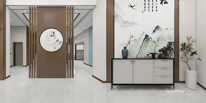 Hangzhou Villa Wall Panel Design | WPC Wall Cladding Premium Interior in Shangcheng District, Hangzhou, China - photo 13