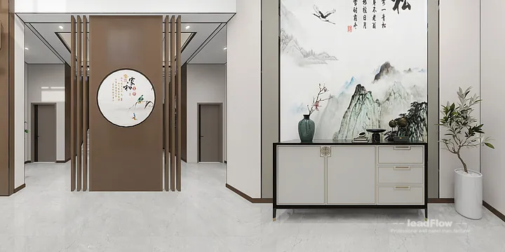 Hangzhou Villa Wall Panel Design | WPC Wall Cladding Premium Interior in Shangcheng District, Hangzhou, China - photo 16