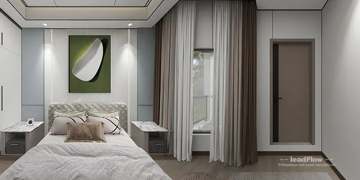 Hangzhou Villa Wall Panel Design | WPC Wall Cladding Premium Interior in Shangcheng District, Hangzhou, China - photo 19