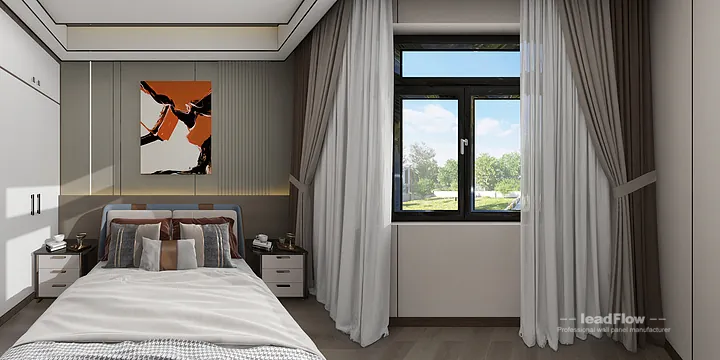 Hangzhou Villa Wall Panel Design | WPC Wall Cladding Premium Interior in Shangcheng District, Hangzhou, China - photo 2