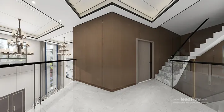 Hangzhou Villa Wall Panel Design | WPC Wall Cladding Premium Interior in Shangcheng District, Hangzhou, China - photo 24