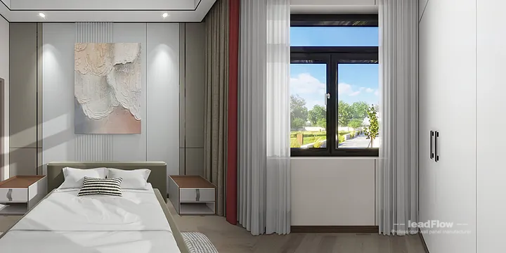 Hangzhou Villa Wall Panel Design | WPC Wall Cladding Premium Interior in Shangcheng District, Hangzhou, China - photo 3