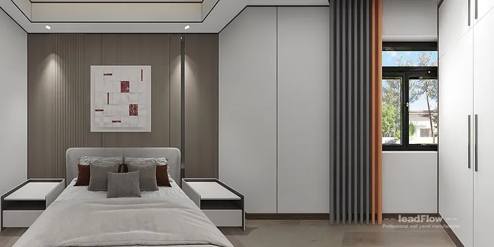 Hangzhou Villa Wall Panel Design | WPC Wall Cladding Premium Interior in Shangcheng District, Hangzhou, China - photo 5