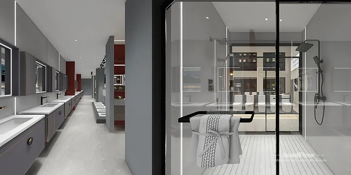 Premium WPC Wall Cladding in Hangzhou Commercial Space &mdash; Showroom 1 in Shangcheng District, Hangzhou, China - photo 2