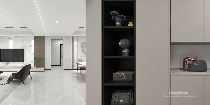 Hangzhou Apartment Featuring WPC Interior Panel | Master Bedroom Walls in Shangcheng District, Hangzhou, China - photo 6