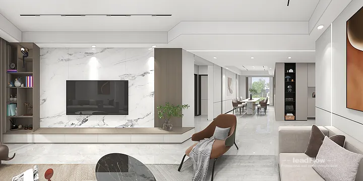 Hangzhou Apartment Featuring WPC Interior Panel | Master Bedroom Walls in Shangcheng District, Hangzhou, China - photo 7