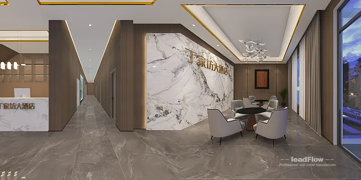 WPC Interior Panel Design for Hangzhou Hotel &mdash; communal dining room Focus in Shangcheng District, Hangzhou, China