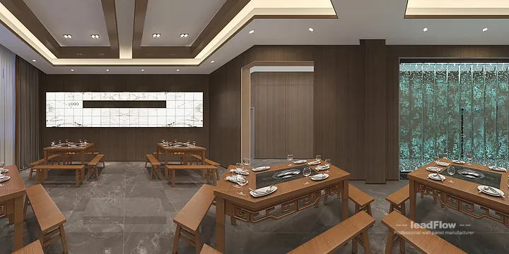 WPC Interior Panel Design for Hangzhou Hotel &mdash; communal dining room Focus in Shangcheng District, Hangzhou, China - photo 1
