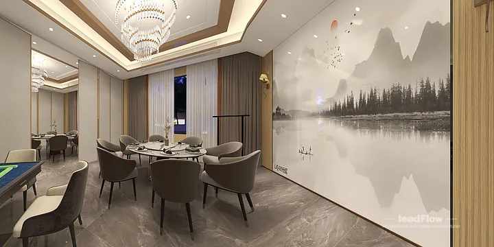 WPC Interior Panel Design for Hangzhou Hotel &mdash; communal dining room Focus in Shangcheng District, Hangzhou, China - photo 11
