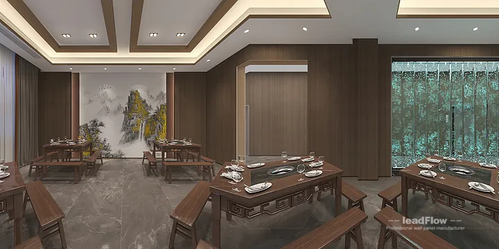 WPC Interior Panel Design for Hangzhou Hotel &mdash; communal dining room Focus in Shangcheng District, Hangzhou, China - photo 2
