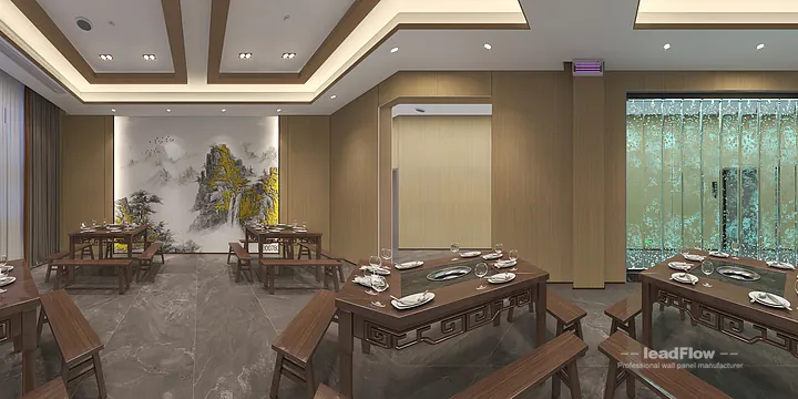 WPC Interior Panel Design for Hangzhou Hotel &mdash; communal dining room Focus in Shangcheng District, Hangzhou, China - photo 4