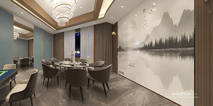 WPC Interior Panel Design for Hangzhou Hotel &mdash; communal dining room Focus in Shangcheng District, Hangzhou, China - photo 5