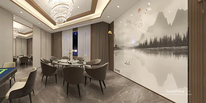WPC Interior Panel Design for Hangzhou Hotel &mdash; communal dining room Focus in Shangcheng District, Hangzhou, China - photo 6