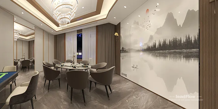 WPC Interior Panel Design for Hangzhou Hotel &mdash; communal dining room Focus in Shangcheng District, Hangzhou, China - photo 7