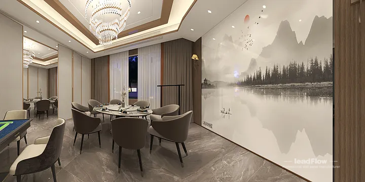 WPC Interior Panel Design for Hangzhou Hotel &mdash; communal dining room Focus in Shangcheng District, Hangzhou, China - photo 8