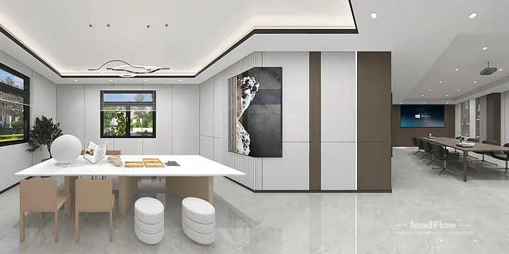 Hangzhou Commercial Space Interior with WPC Interior Panel &mdash; Office Accent in Shangcheng District, Hangzhou, China - photo 10