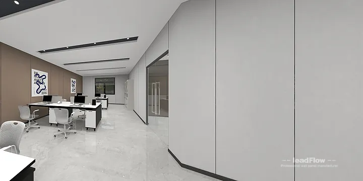 Hangzhou Commercial Space Interior with WPC Interior Panel &mdash; Office Accent in Shangcheng District, Hangzhou, China - photo 2