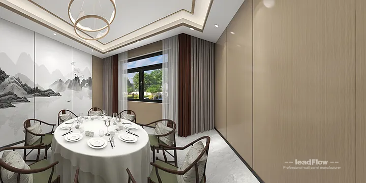 Hangzhou Commercial Space Interior with WPC Wall Cladding &mdash; Dining Room Accent in Shangcheng District, Hangzhou, China - photo 3
