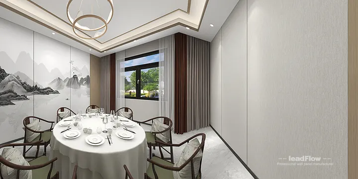 Hangzhou Commercial Space Interior with WPC Wall Cladding &mdash; Dining Room Accent in Shangcheng District, Hangzhou, China - photo 4