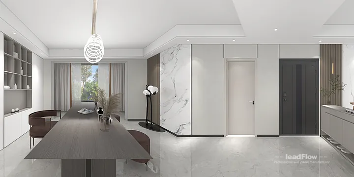 Hangzhou Apartment Renovation with WPC Interior Panel | bedroom1 Idea in Shangcheng District, Hangzhou, China - photo 5
