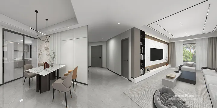 Premium Apartment Interior in Hangzhou using WPC Wall Cladding in Shangcheng District, Hangzhou, China - photo 10