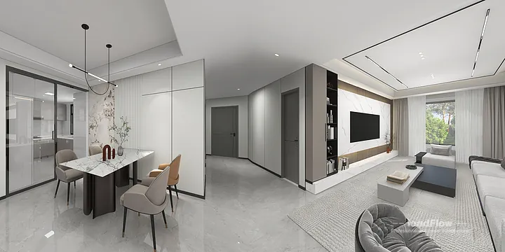 Premium Apartment Interior in Hangzhou using WPC Wall Cladding in Shangcheng District, Hangzhou, China - photo 11