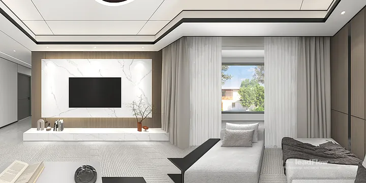 Premium Apartment Interior in Hangzhou using WPC Wall Cladding in Shangcheng District, Hangzhou, China - photo 7
