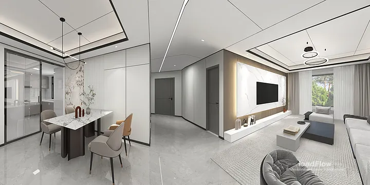 Premium Apartment Interior in Hangzhou using WPC Wall Cladding in Shangcheng District, Hangzhou, China - photo 8