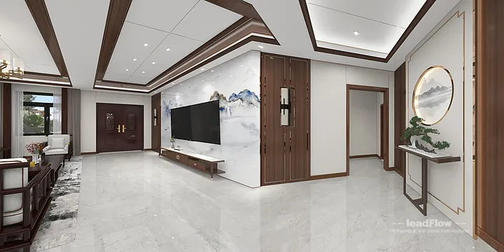 WPC Interior Panel Design Case: Liu's Hangzhou Villa in Shangcheng District, Hangzhou, China - photo 12