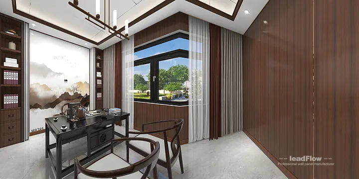 WPC Interior Panel Design Case: Liu's Hangzhou Villa in Shangcheng District, Hangzhou, China - photo 14