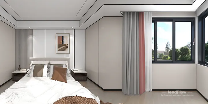 WPC Cladding Villa Case Study in Hangzhou | Stylish guest bedroom in Shangcheng District, Hangzhou, China - photo 1