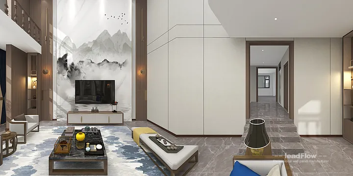 WPC Wall Panel Apartment Design in Hangzhou | Elegant Interior in Shangcheng District, Hangzhou, China