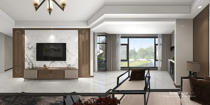 WPC Interior Panel Apartment Inspiration in Hangzhou &mdash; Elegant Design in Shangcheng District, Hangzhou, China - photo 6