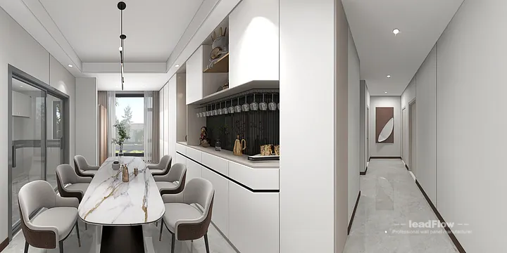 WPC Interior Panel Apartment Inspiration in Hangzhou &mdash; Elegant Design in Shangcheng District, Hangzhou, China - photo 7