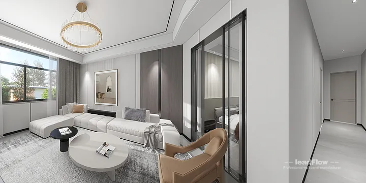 Stylish Apartment Interior in Hangzhou using WPC Interior Panel in Shangcheng District, Hangzhou, China - photo 3