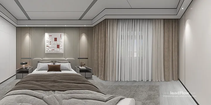 Hangzhou Apartment Makeover with WPC Wall Cladding | Elegant Wood Grain in Shangcheng District, Hangzhou, China - photo 2