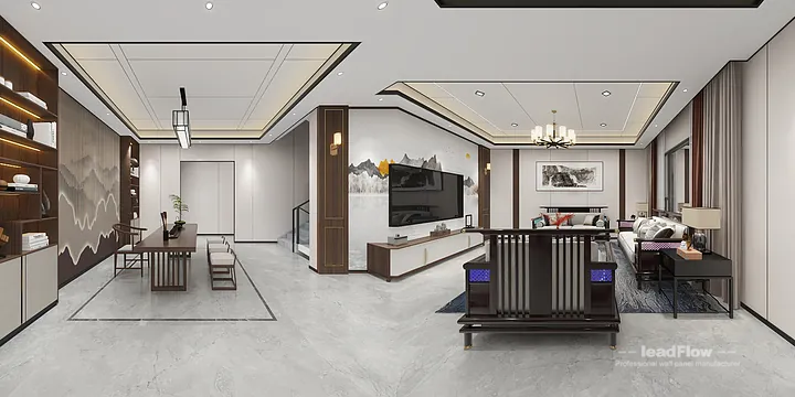 Hangzhou Apartment Makeover with WPC Wall Cladding | Elegant Wood Grain in Shangcheng District, Hangzhou, China - photo 4