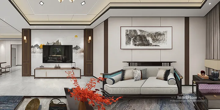 Hangzhou Apartment Makeover with WPC Wall Cladding | Elegant Wood Grain in Shangcheng District, Hangzhou, China - photo 6