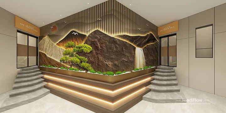 WPC Wall Panel Transformation: Hangzhou Hotel with Lobby Walls in Shangcheng District, Hangzhou, China - photo 2