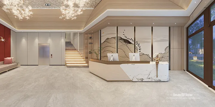 WPC Wall Panel Transformation: Hangzhou Hotel with Lobby Walls in Shangcheng District, Hangzhou, China - photo 3