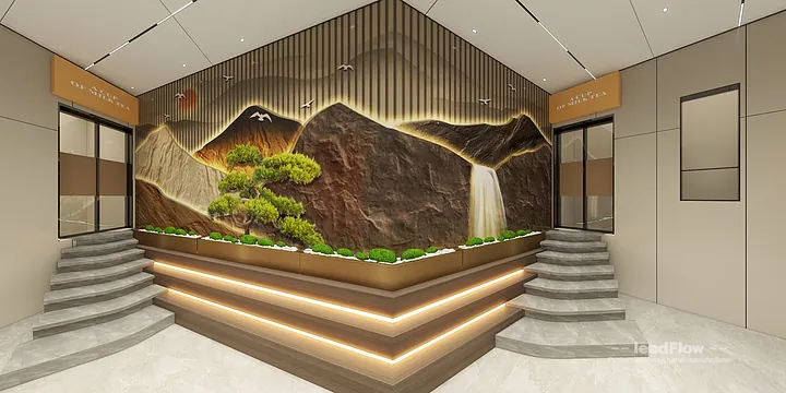 WPC Wall Panel Transformation: Hangzhou Hotel with Lobby Walls in Shangcheng District, Hangzhou, China - photo 5